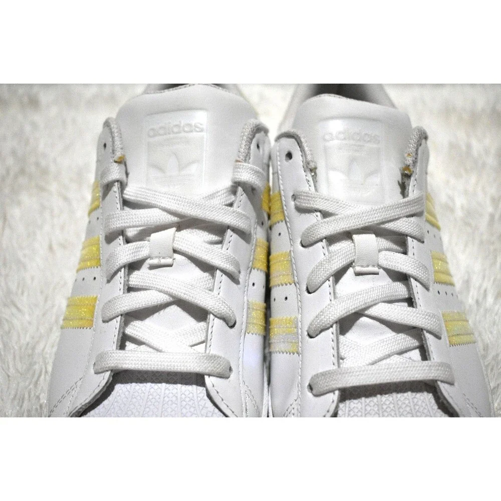 Adidas Superstar Iridescent Leather Shell Toe Sneakers Women's Size 8.5 UK 6